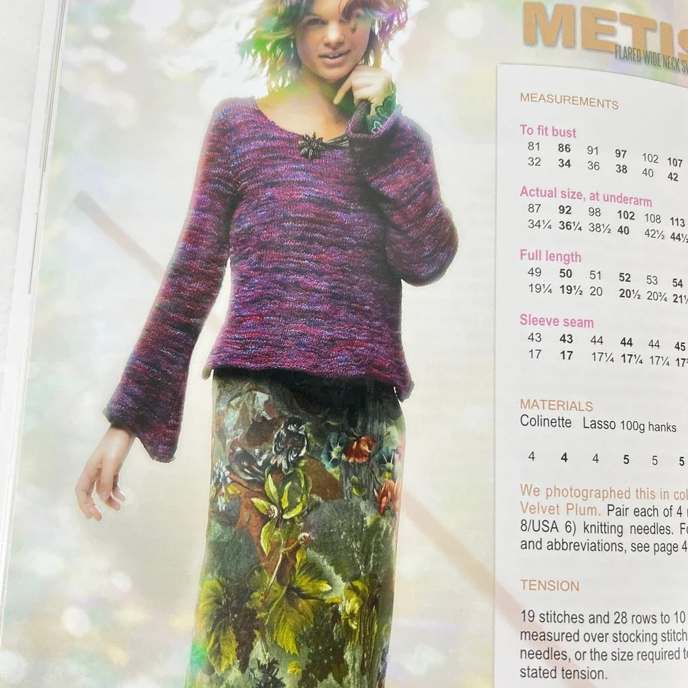 Colinette Muse Yarns‎ Crochet And Knitting Pattern Book 13 Womens Instructions
